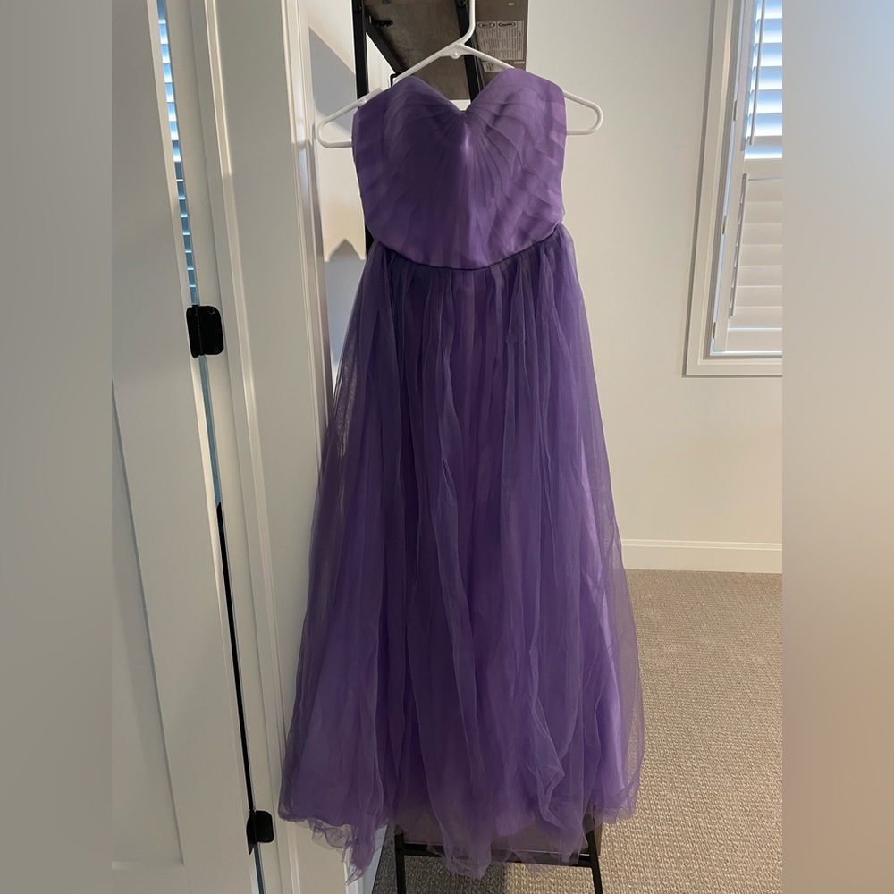 Custom purple dress with tulle